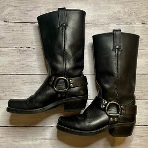 Frye 12R Classic Harness Boot Black Size 6.5
